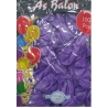 toptan as balon pastel lila açık violet 12" 100 lü