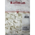 toptan kalisan pastel beyaz balon 12" 100 lü