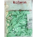 toptan kalisan makaron soft mint yeşil balon 100 lü