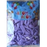 atom pastel balon lila 100 lü 12 inç