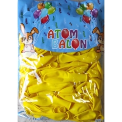 atom pastel sarı balon 100 lü 12 inç