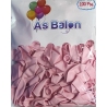 toptan as makaron soft balon pembe 12 inç 100 lü