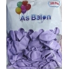 toptan as makaron soft balon lila 12 inç 100 lü