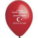 toptan atom 23 nisan balon kırmızı çy baskı