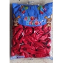 toptan atom pastel kırmızı balon 12 inç 100 lü