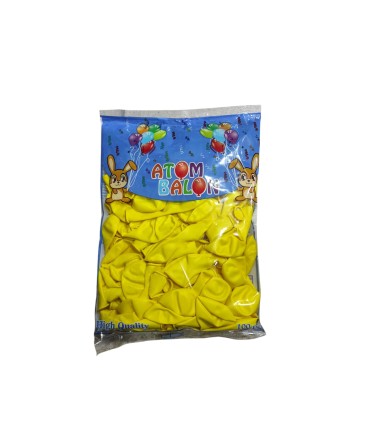 atom pastel sarı balon 100 lü 12 inç