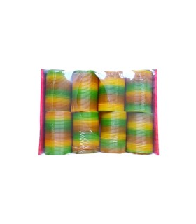 toptan stres yayı gökkuşağı battalboy 10 cm 8 li rna46