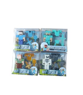 toptan oyuncak robot mygraft serisi 12 Lİ byrk8999