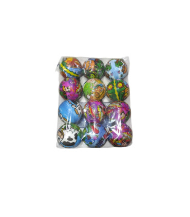 Toptan Oyuncak Stres Topu Karakter Desenli 12 li özşhn3509