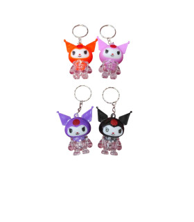 toptan ışıklı kuromi anahtarlık 48 li akz15173