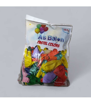 toptan balon pastel karışık renkli balon 12 inç 100 lü
