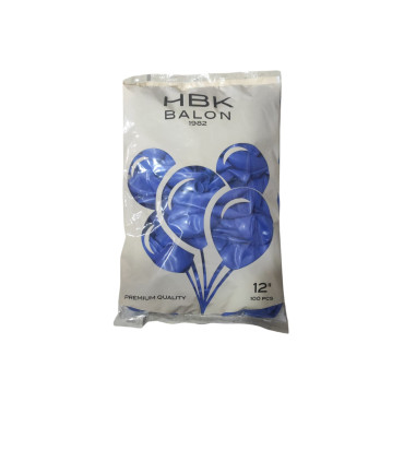 toptan hbk pastel balon koyu mavi 100 lü