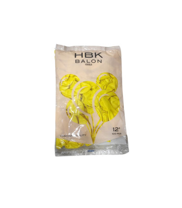 toptan hbk pastel balon sarı 100 ad