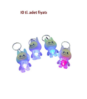 toptan oyuncak ışıklı anahtarlık lalubu 48 li akz15265