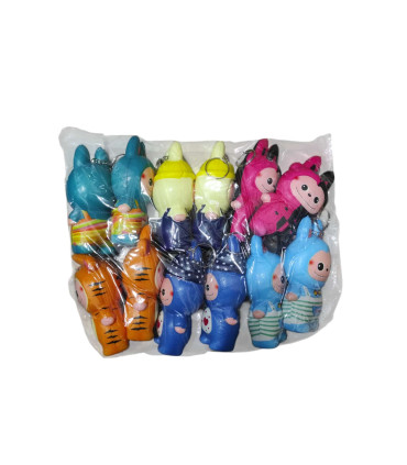 toptan oyuncak ışıklı sukuşi anahtarlık lalubu 12 li akz15273