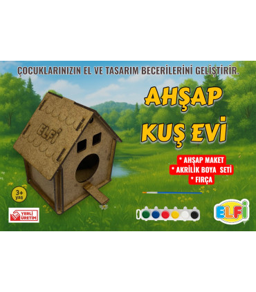 toptan ahşap oyuncak kuş evi cng3