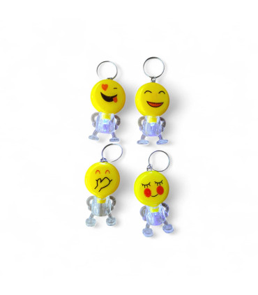 toptan ışıklı anahtarlık emoji günenyüz 48 li and ak6-a