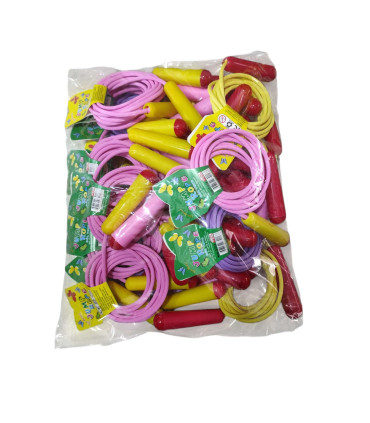 toptan oyuncak atlama ipi plastik lüks 24 lü gül1