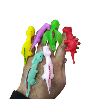 toptan oyuncak yapışkan dinazor 50 li erd227