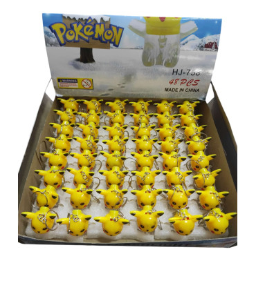 toptan ışıklı anahtarlık pokemon 48 li akz15126