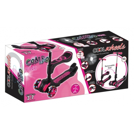 toptan scooter cool wheels combo oturaklı pembe +7 toptan satış fiyatı