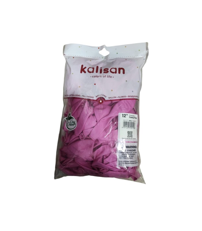 toptan kalisan pastel balon şeker pembe 100 lü 12 inç toptan satış fiyatı