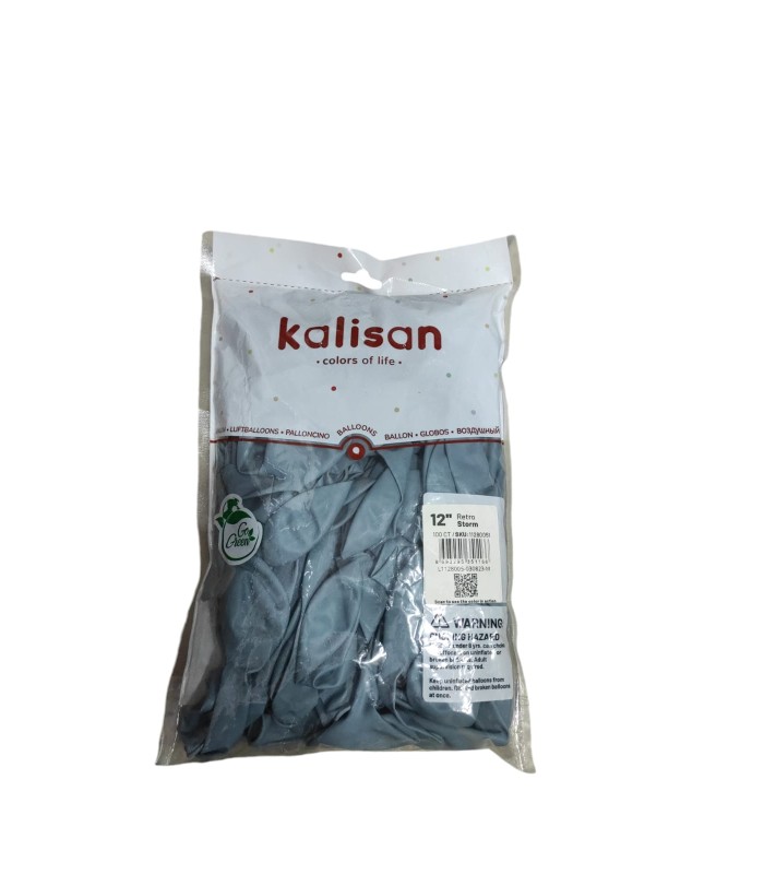 kalisan retro balon fırtına mavisi 12 inç 100 lü toptan satış fiyatı