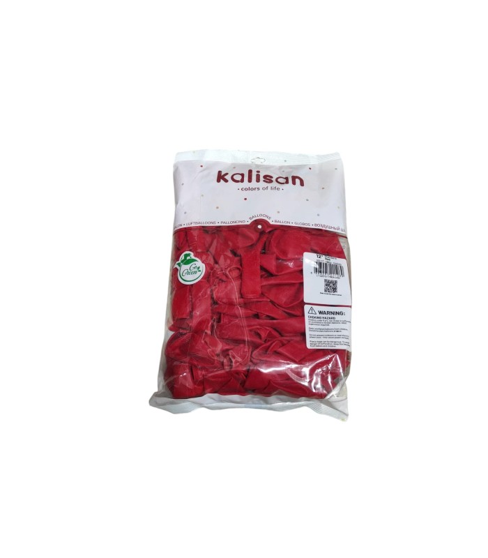 toptan kalisan pastel kırmızı balon 12 inç 100 lü toptan satış fiyatı